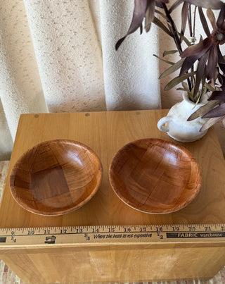Woven Wood Bowl Set of 2 (LZD - RSV)|108548