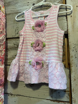 Pink Stripe dress Size 18 mos. #SM. RCD|82762
