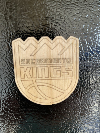 Sacramento Kings Wood Engraved Magnet|71719