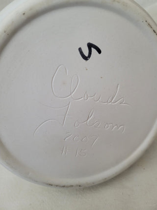 Clouds Folsom Pottery 6" Lidded Canister Ivy Leaf Design RCD|96567