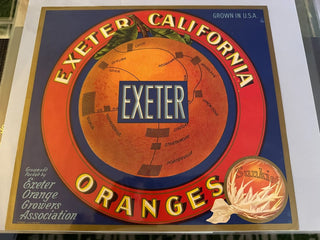 Exeter Authentic Citrus Farm Crate Label EC022 MTS|100254