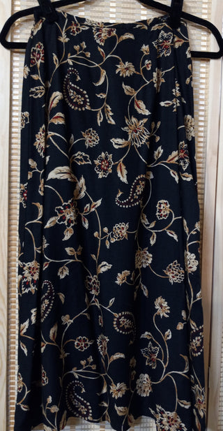 80s Talbots faux wrap straight skirt, 4 MTS|75887