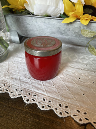 Vtg Avon Skin Sofener Jar - Red RCD|73762