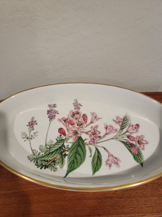 Spode Stafford Weigela Lavender Oval Baking Dish|59842