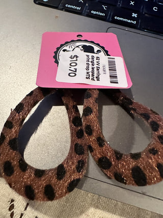 62 VV Earrings dangle leopard print drop   MTS|62488