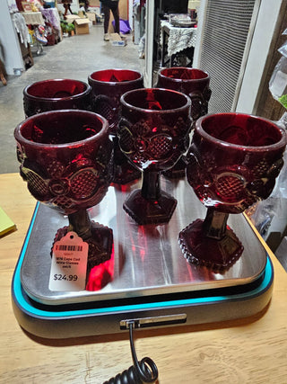 1876 Cape Cod Wine Glasses set/6|52207