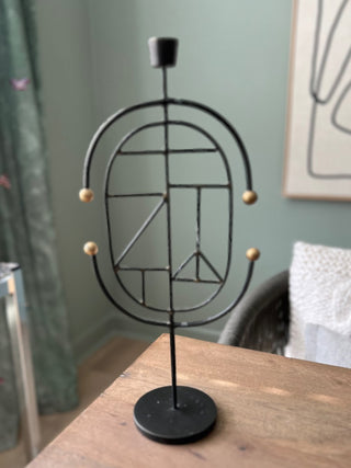 Mid century modern metal sculpture|57271