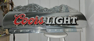 Coors Light Frost Brewed Beer Sighn 51.5 L X 20.5 H Man Cave Metal Rare #47 VV MTS|107860