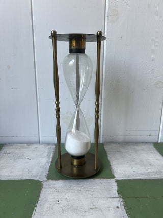 Vintage brass hourglass|82251