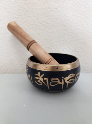Tibetan bowl and wooden stick - MTS|84889