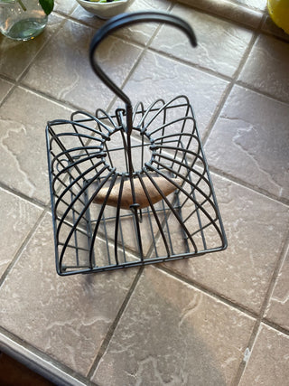 Metal Bird Cage w/ Wooden Bird|57101