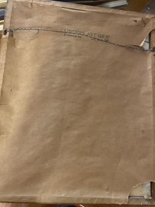 Mid century Japanese painting on silk or linen 8x10 RCD|62769