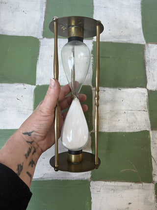 Vintage brass hourglass|82250