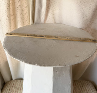 Plastered Octagon Side Table (RSV)|108290