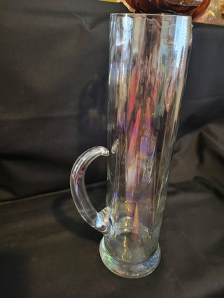 W. Virginia Glass Clear Iridescent 11" Pitcher RCD|104811