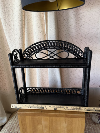 Black Rattan Hangable Shelf (LZD - RSV)|108552