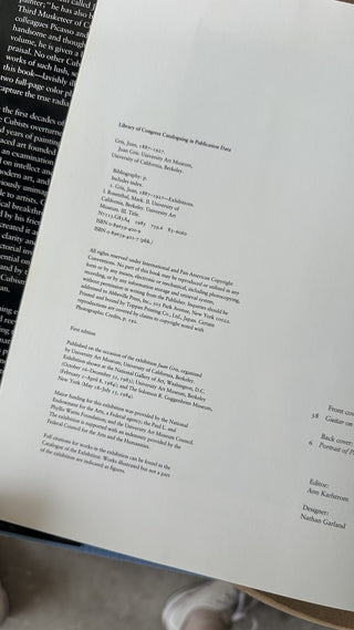 1984 Juan Gris hardback (LZD - RSV)|64056