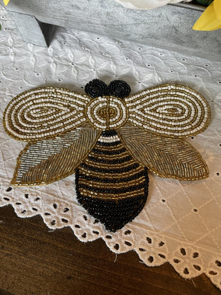 Beaded Bee Coasters - Set of 2 RCD|73748
