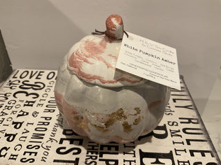 7 oz M-Size Handmade Concrete Pumpkin Candle|109604