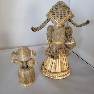 Vintage Straw Doll set of 2 RSV|108354