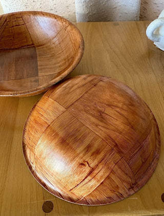 Woven Wood Bowl Set of 2 (LZD - RSV)|108547