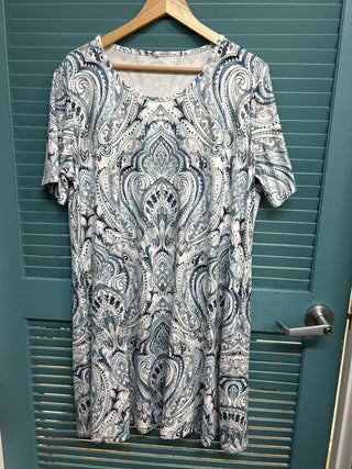 12F T Shirt Paisley Print Dress XXL RSV|79782