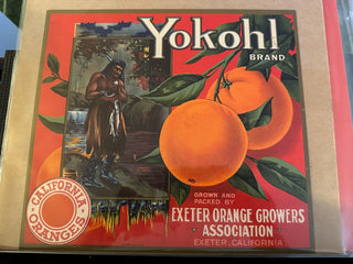 Yokohl Authentic Citrus Farm Crate Label EC121 MTS|100443
