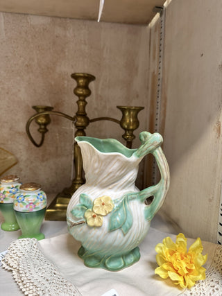 Vintage Weller Pottery Roba Green Deco Vase MTS|103120