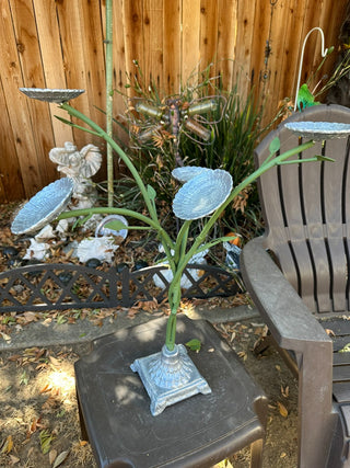 Cast Iron Yard Art Floral MTS|115123