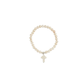 CROSS BRACELET-WHITE RSV|66031