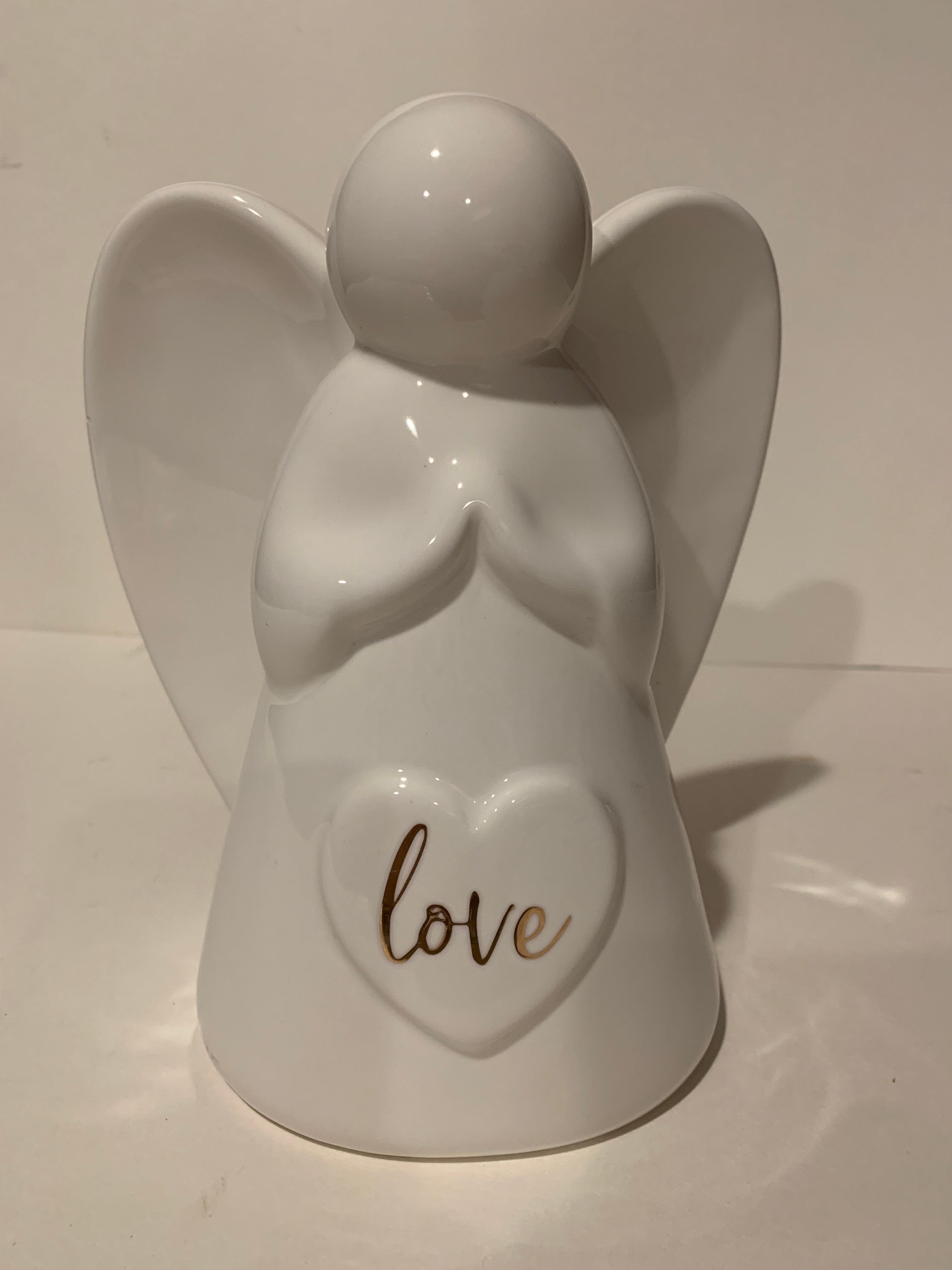 … White Angel … 7x8 white ceramic angel garden – Bliss Marketplace