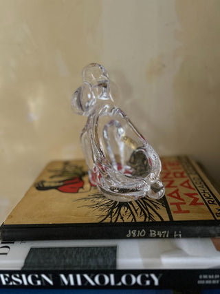 MG French lead crystal Poodle Ashtray Bayel|49368