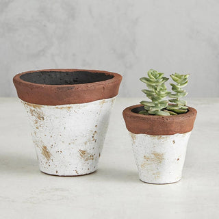 DISTRESS CLAY POT RSV|52184