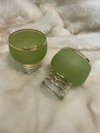 Green Frosted MCM Barware (2) RCD|60168