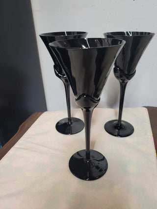 Mikasa Blossom Anise Fluted Goblets - Set of 3|54045