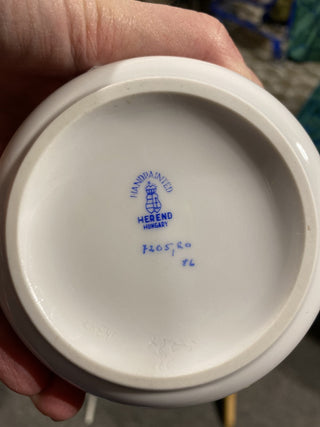 Mid-C Herend Handpainted Birds Cachepot MTS|56226