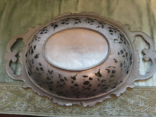 Metal open weave basket/bowl MTS|73877