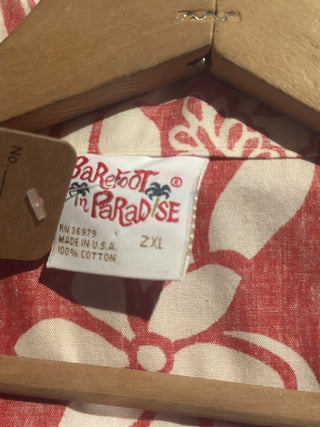 2XL Barefoot in Paridise Hawaiian Shirt #63 VV MTS|98964