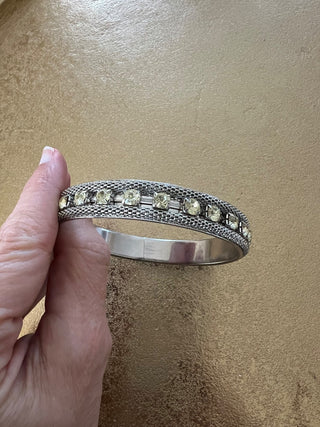 Mesh bangle/rhinestone bracelet (set of 2)|53934