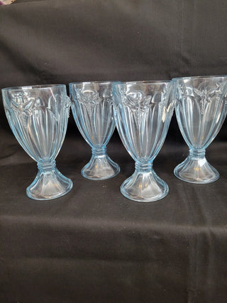 Lenox Meadow Blue Dragonfly Crystal Goblets Set of 4 RCD|103614