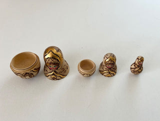 Vintage nesting doll set of 3 RSV|77984