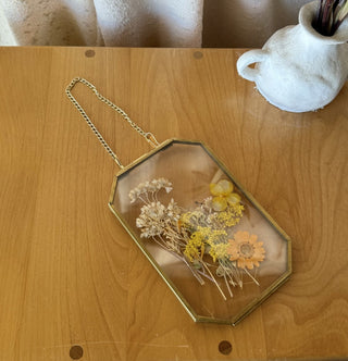 Pressed Flower Brass Frame (LZD - RSV)|108580