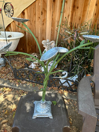 Cast Iron Yard Art Floral MTS|115126