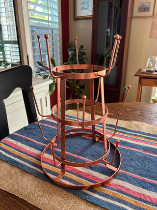 Metal Copper color Bottle Rack MTS|80544