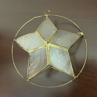 Capiz Star Ornament Decor RSV|112599