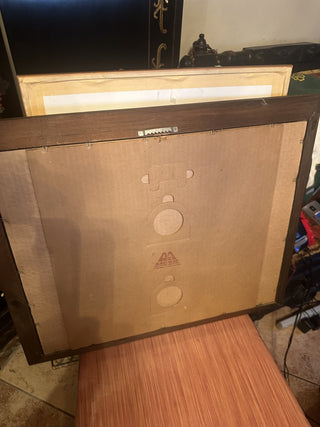 Vintage Smirnoff loves San Francisco Mirror wood frame golden gate bridge cable#47 VV MTS|115673