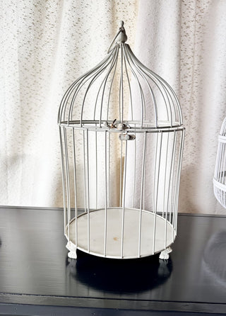 White Bird Cage Decor (LZD - RSV)|69452