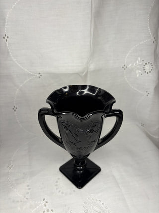 Black Amethyst Glass Vase RSV|107980