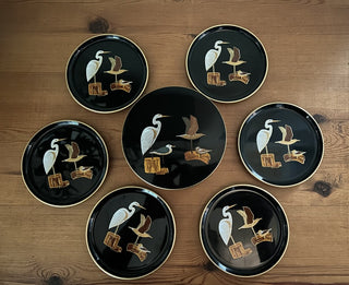 Vintage Otagiri  Coasters, Set of 6 with Matching Box   MTS|95951