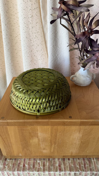 Green Woven Basket (LZD - RSV)|108095